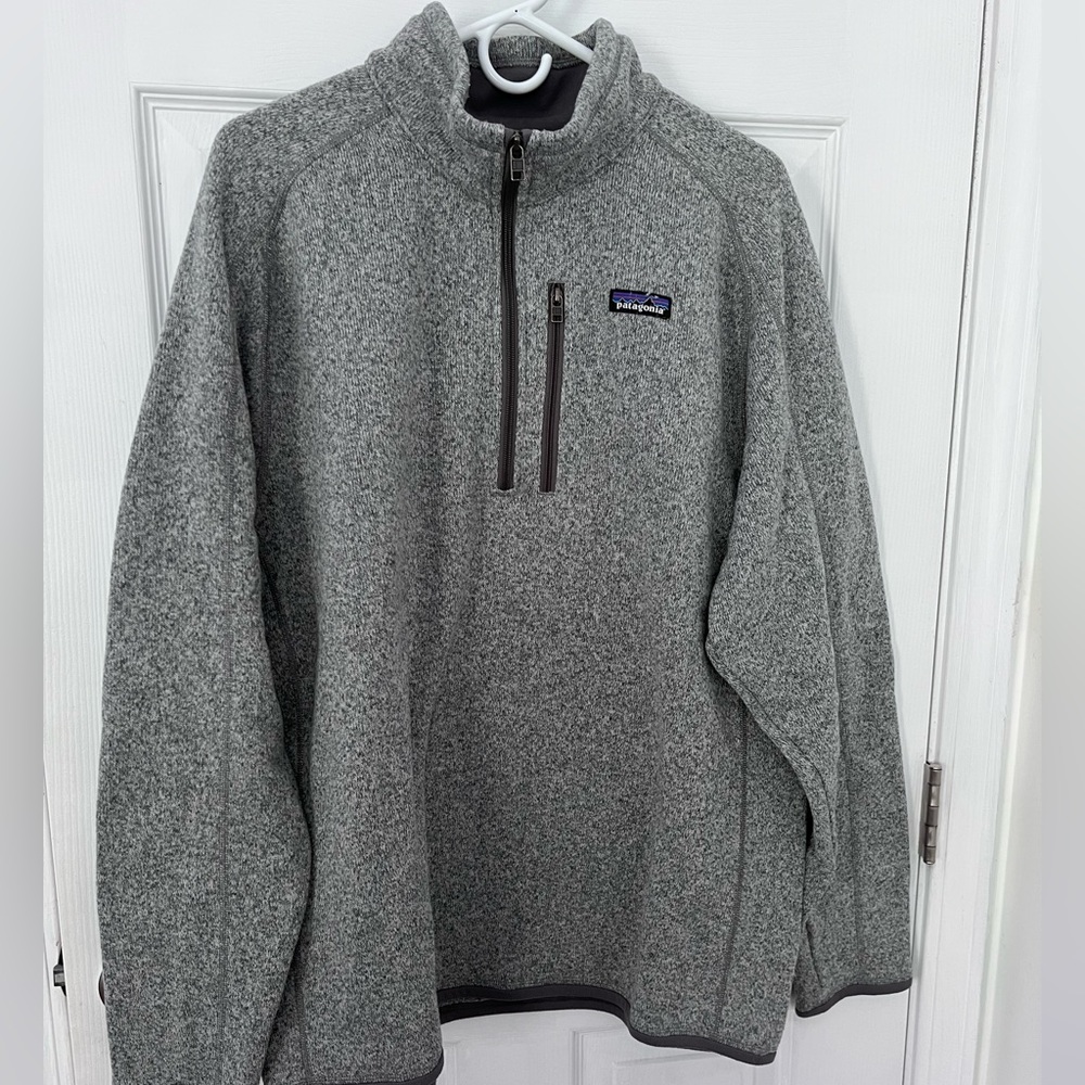 Patagonia Gray Zip Up Sweater Fleece